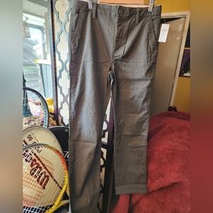 Boys Gray Twill Pants (10 Husky)